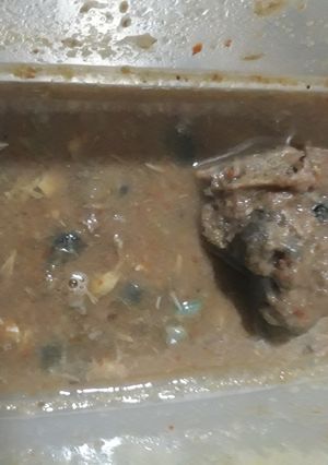 A picture of Nsala soup.
