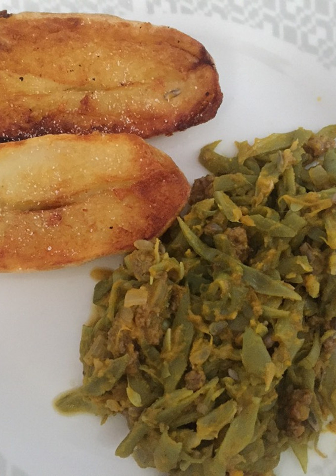 Una foto de Porotos Quebrados o Guiso de Porotos