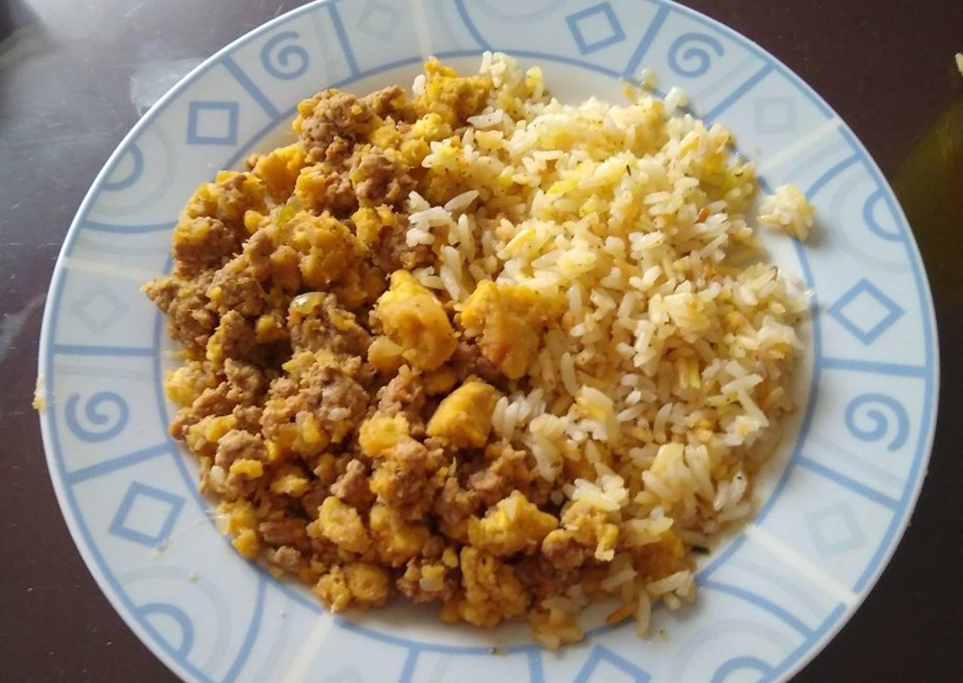 Machacado de plátano con carne molida 🤩🤩😉😉😋