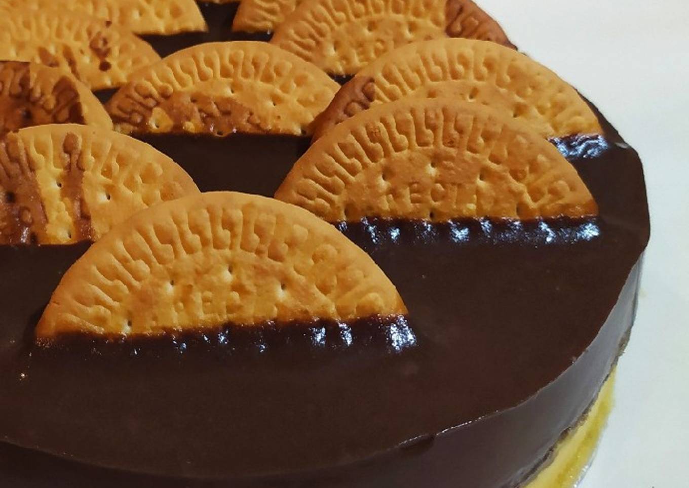 Pudding Kentang Coklat Biskuit