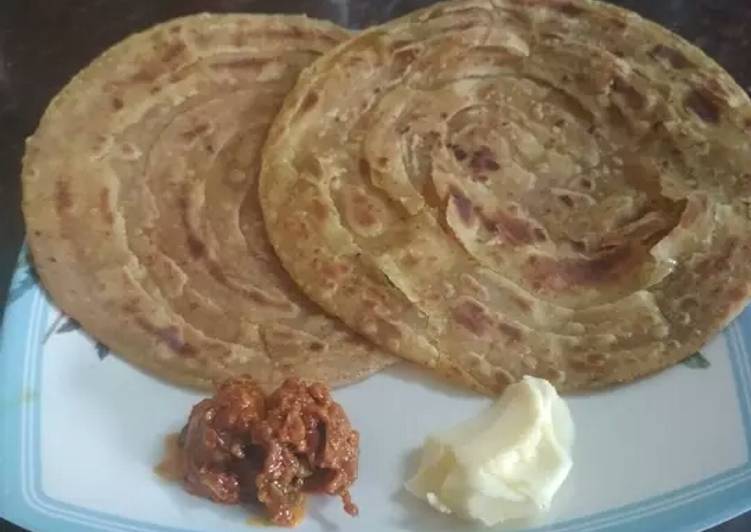 Spiced malabari parotta