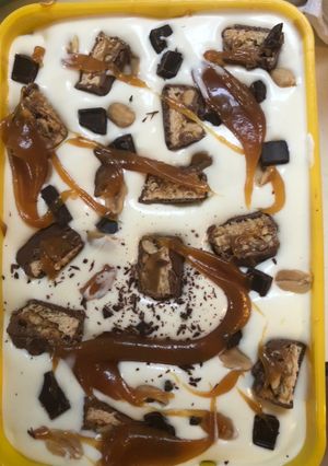 Una foto de Helado de Snickers
