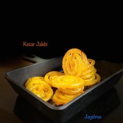 A picture of Kesar Jalebi.