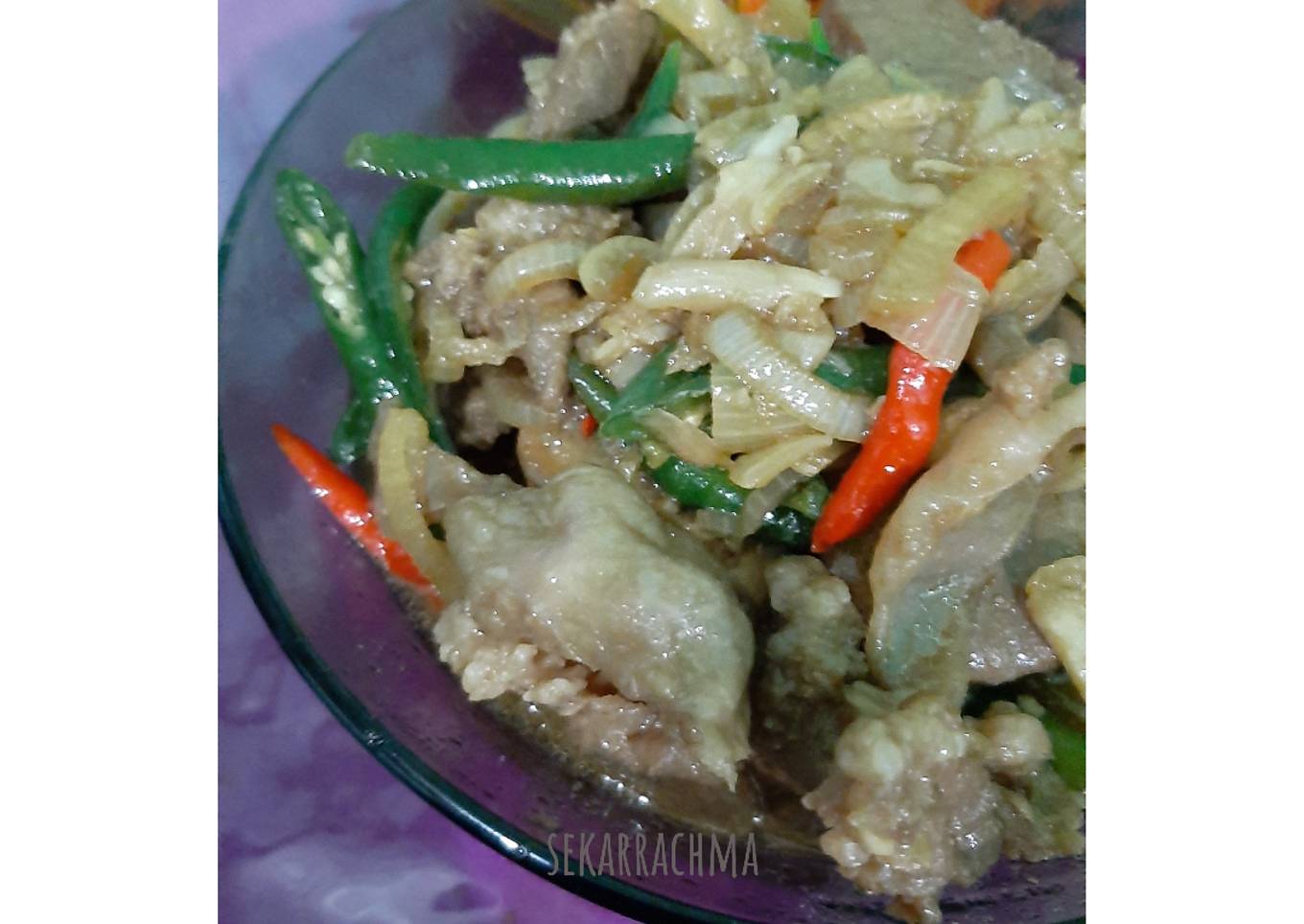 Tumis Daging Sapi Saos Tiram