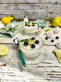 Semifreddo with Meringue, Elderflower Syrup, and Lemon
