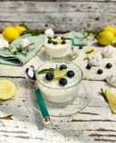 Semifreddo con meringa, sciroppo di sambuco e limone