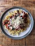 Ultimate vegan sausage and mushroom pasta