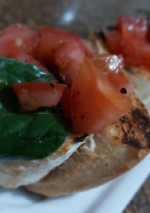 Foto de Bruschetta al pomodoro antepasto italiano