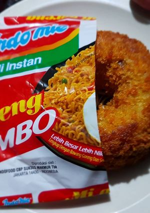 Foto resep Donat indomie goreng #BikinRamadanBerkesan