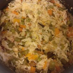 A picture of Veg pulav.