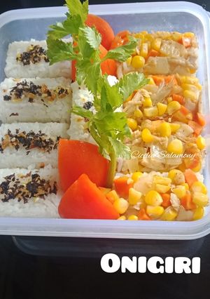 Foto resep "Onigiri ayam jagung" Bekal Suami