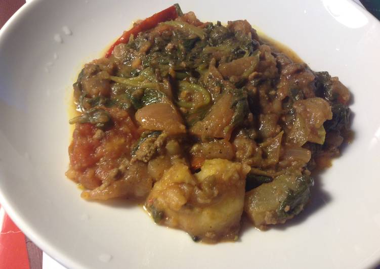 Steps to Cook Appetizing Bathua and Spinich Sabzi