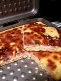 Tostado de jamón y queso en flip