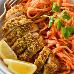 Parmesan Crusted Chicken Breasts A picture of Parmesan Crusted Chicken Breasts.