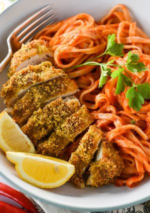 A picture of Parmesan Crusted Chicken Breasts.