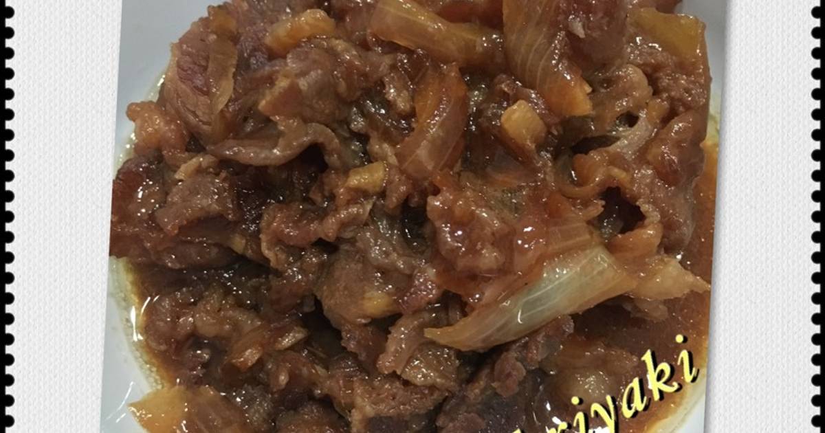Resep Beef Teriyaki with Kikkoman sauce oleh Aralee’s Kitchen Cookpad
