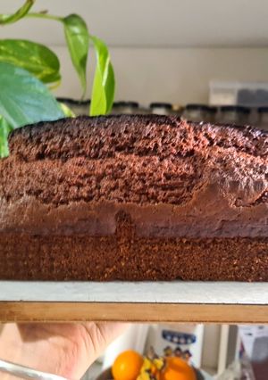 Una foto de Budín de remolacha y chocolate 💜