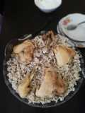 Mansaf Rice with Ground Meat and Chicken