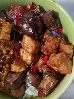 Foto resep Oseng terong tempe