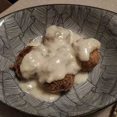 Foto di Polpette di verza,finocchi e patate con crema allo Zola