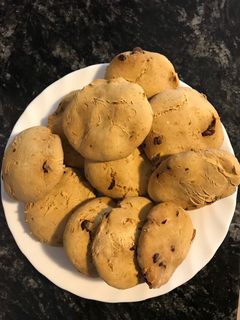 Una foto de Galletitas de banana y chocolate aptas para celiacos