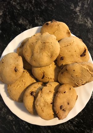 Una foto de Galletitas de banana y chocolate aptas para celiacos
