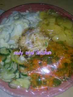 A picture of Potato With Lettuce Salad.