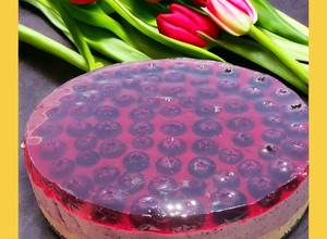 Фото Літній чізкейк з лохиною без випікання🥧.