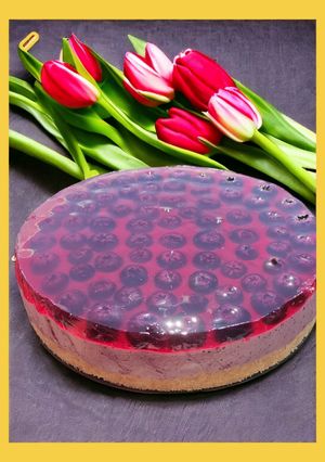 Фото Літній чізкейк з лохиною без випікання🥧.