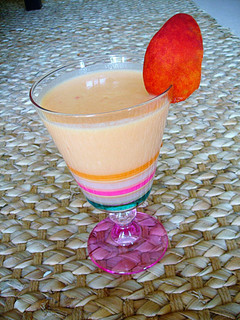 Una foto de Mousse de melocotón