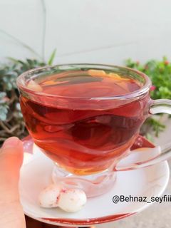 عکسی از دستور چای گلاب 🌸