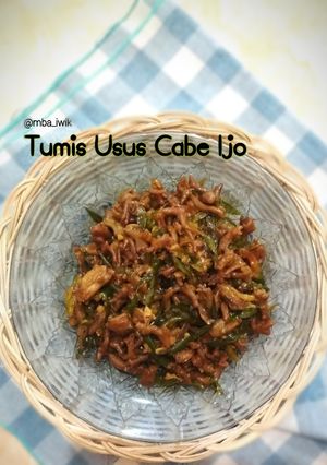 Foto resep Tumis Usus Cabe Ijo
