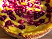 Una foto de kuchen frambuesa