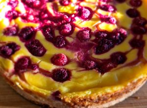 Una foto de Kuchen de frambuesas