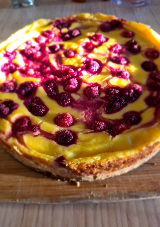 Una foto de Kuchen de frambuesas
