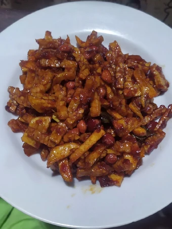Langkah Mudah untuk Menyiapkan Resep Kering Tempe kentang kacang Manis Pedas yang Lezat Anti Ribet, Lezat Sekali