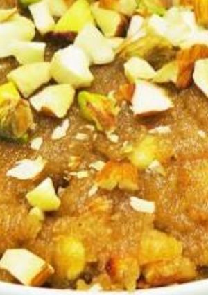 A picture of Besan ka Halwa.