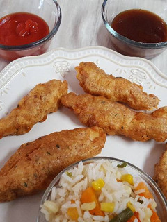 Una foto de Tiras de Pollo o Chicken Strips