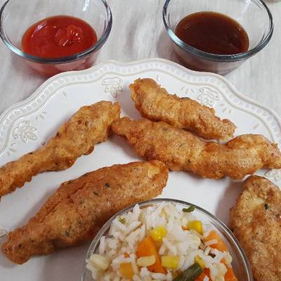 Tiras de Pollo o Chicken Strips Receta de Cocina más Con SANDY- Cookpad