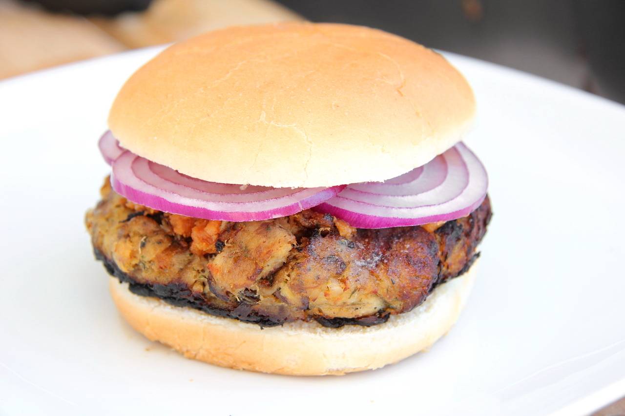 Halas hamburger recept recept fotó