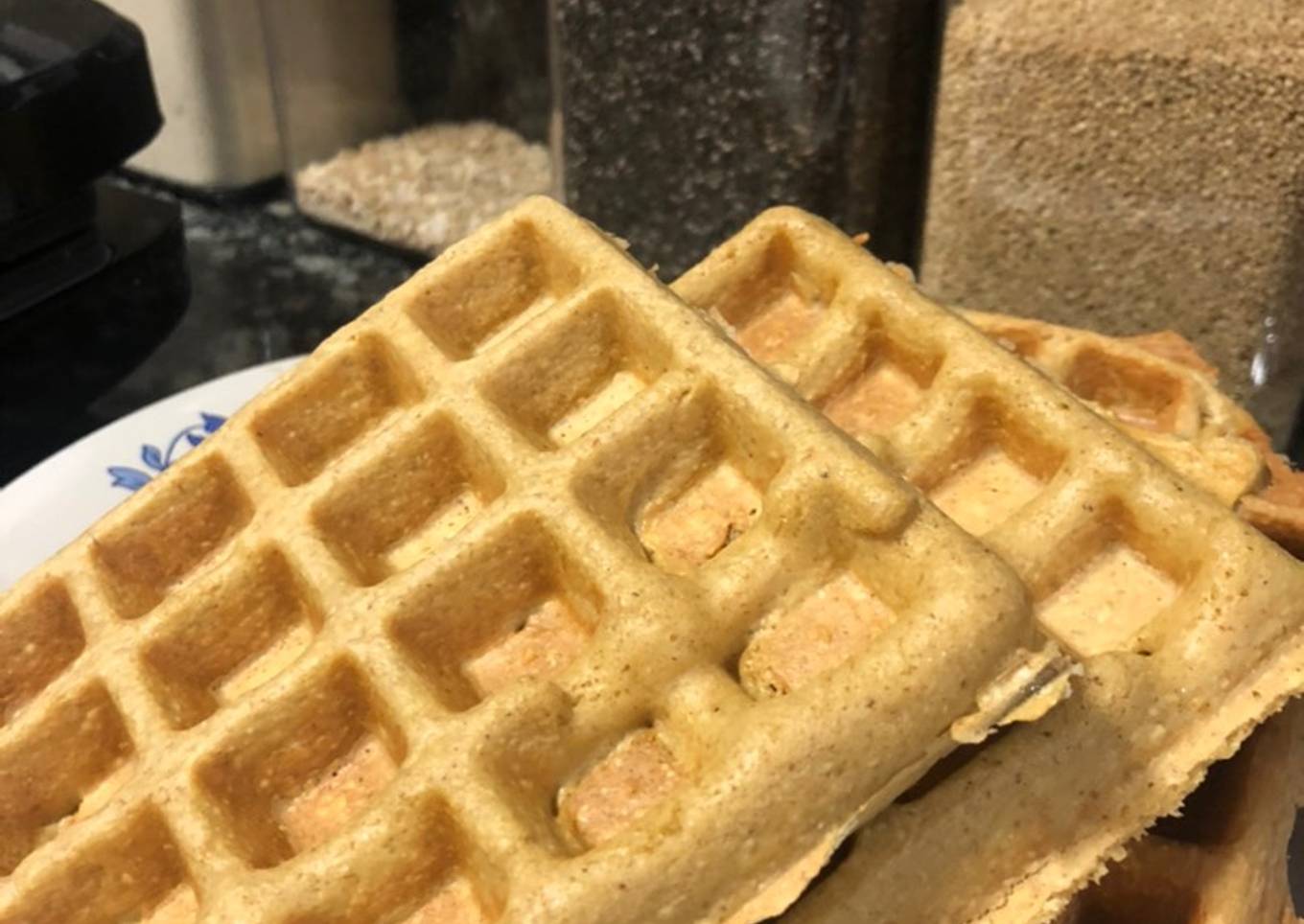 Waffles de avena