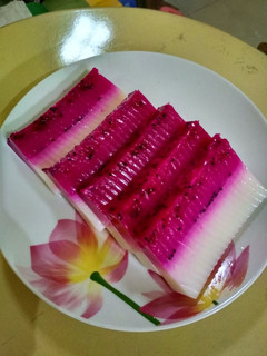 Foto resep Puding susu buah naga