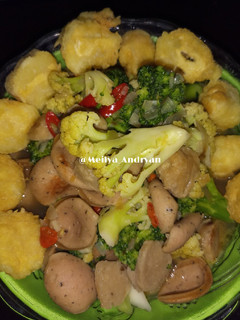 Foto resep Tofu Siram Brokoli, Kol & Sosis