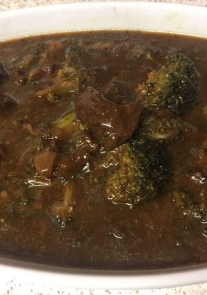 A picture of My Slow cook Beef & Broccoli Bake.