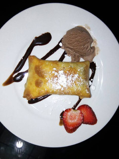 Una foto de Chimichangas de Nutella y Banano
