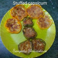 A picture of Stuffed capsicum.