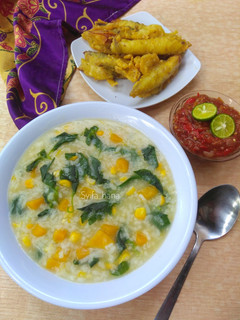 Foto resep Bubur manado sambal jeruk limau