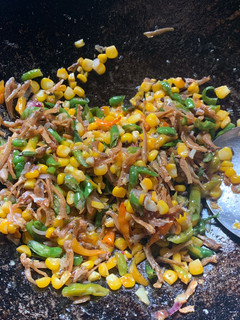 Foto resep Oseng Teri Cabe Ijo Jagung Manis