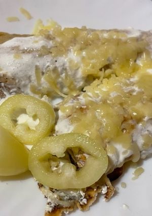 Sonkás-sajtos zabpalacsinta recept fotója