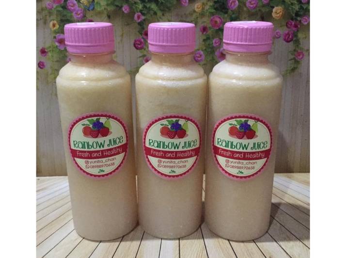 Resep: Makan di DimeDiet Juice Guava Jicama (Bengkoang) Pineapple Sunflower Seeds